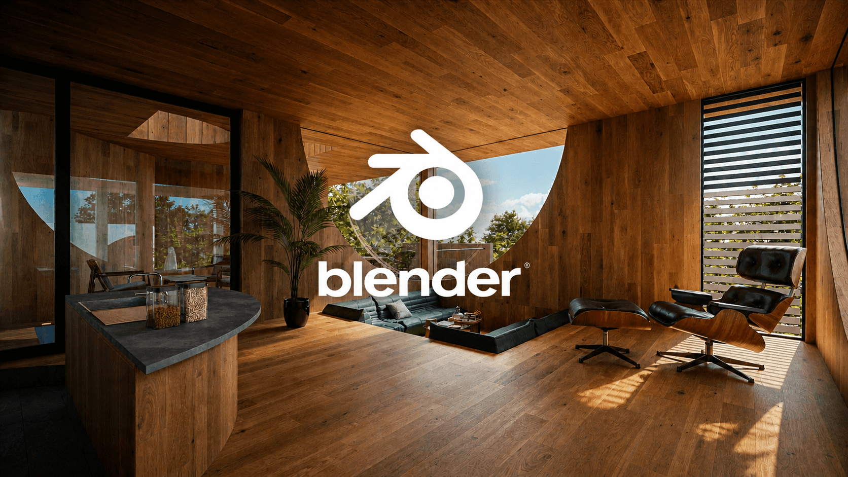Interior render workflow in Blender: from CAD to final image